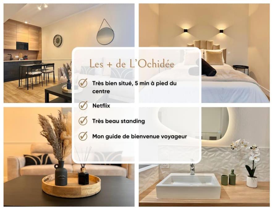 L'Orchidee - Netflix - Wi-Fi - Proche Centre Apartment Troyes Exterior foto